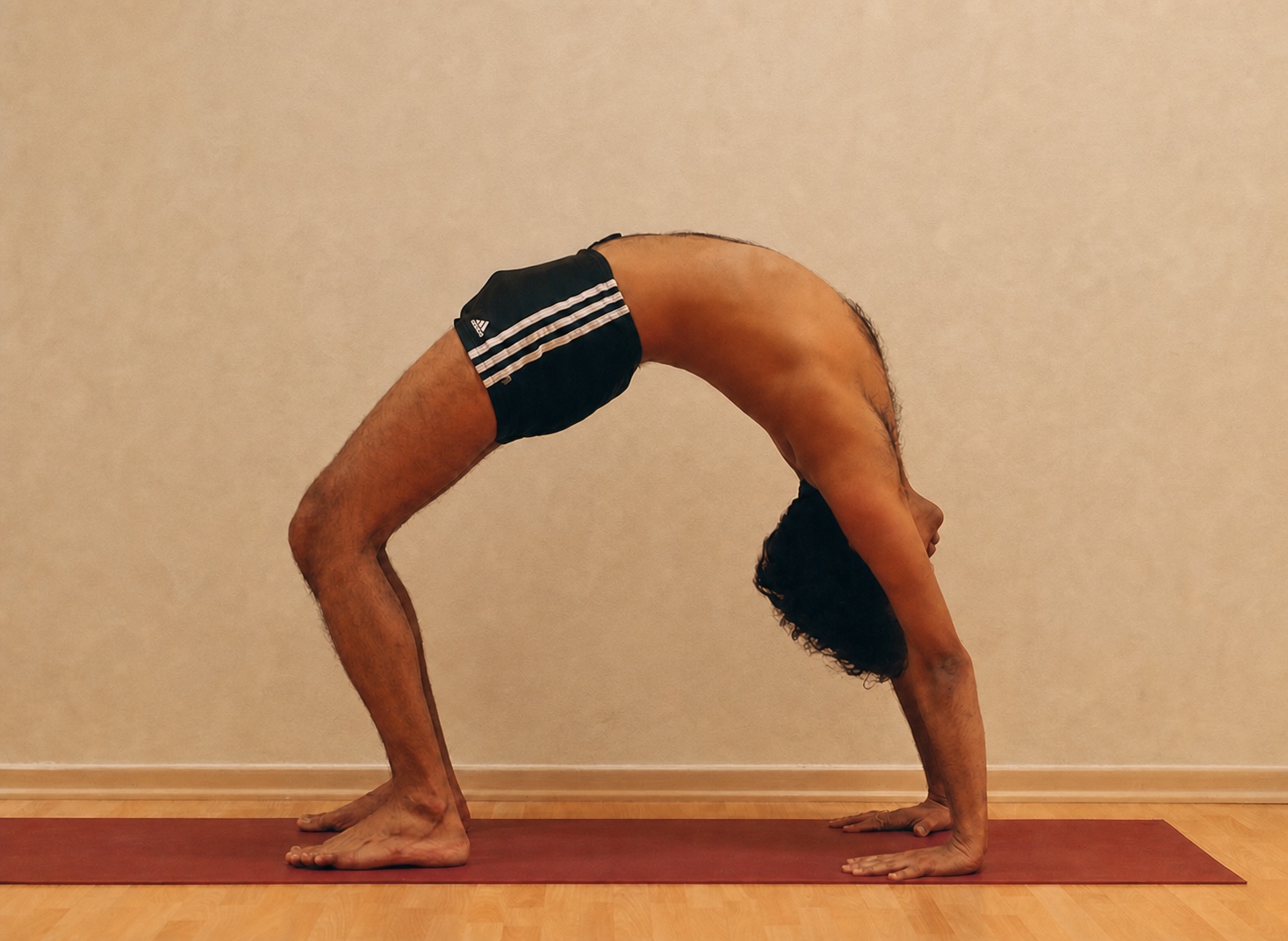 Urdhva Dhanurasana yoga practice demonstrated by Pankaj Sharma